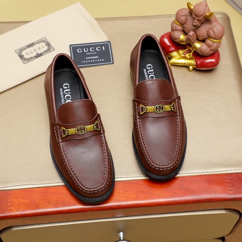 Wholesale Gucci Oxfords Shoes For Men #1243752 $85.00 USD, Wholesale Quality Replica Gucci Oxfords Shoes