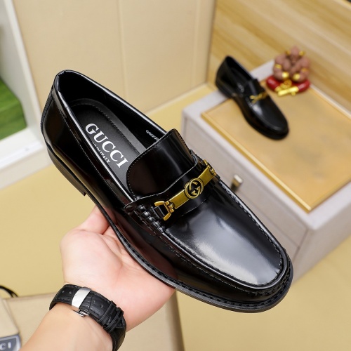 Replica Gucci Oxfords Shoes For Men #1243755 $85.00 USD for Wholesale