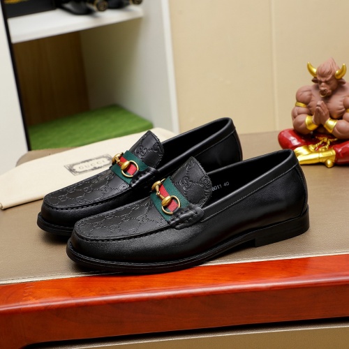 Replica Gucci Oxfords Shoes For Men #1243775 $85.00 USD for Wholesale