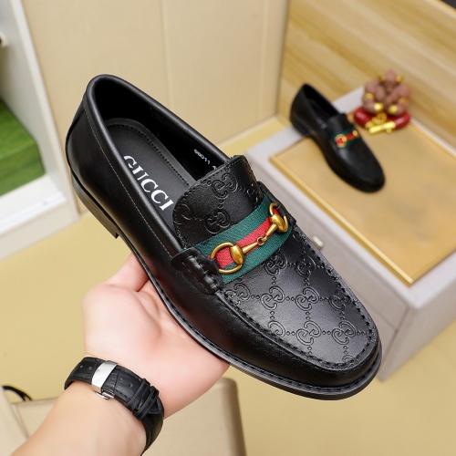 Replica Gucci Oxfords Shoes For Men #1243775 $85.00 USD for Wholesale