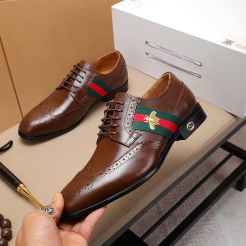 Wholesale Gucci Oxfords Shoes For Men #1243812 $88.00 USD, Wholesale Quality Replica Gucci Oxfords Shoes