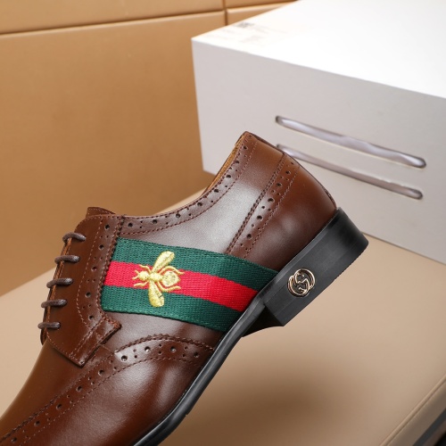 Replica Gucci Oxfords Shoes For Men #1243812 $88.00 USD for Wholesale