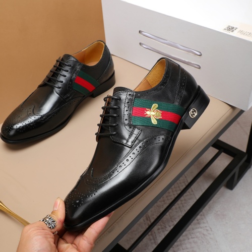 Wholesale Gucci Oxfords Shoes For Men #1243813 $88.00 USD, Wholesale Quality Replica Gucci Oxfords Shoes