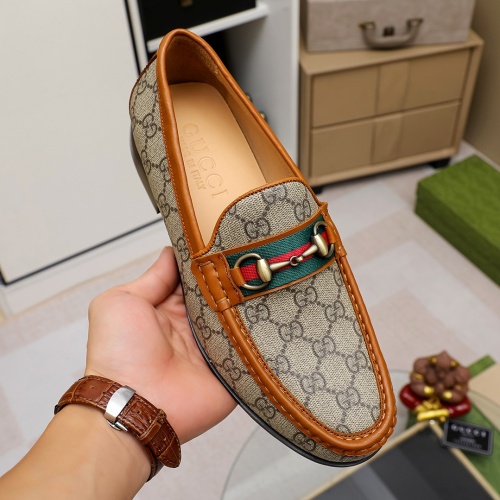 Replica Gucci Oxfords Shoes For Men #1243822 $80.00 USD for Wholesale