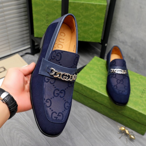 Replica Gucci Oxfords Shoes For Men #1243828 $82.00 USD for Wholesale