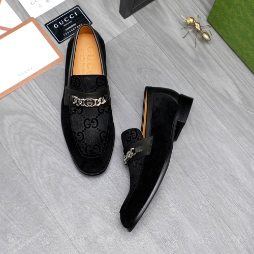 Replica Gucci Oxfords Shoes For Men #1243829 $82.00 USD for Wholesale