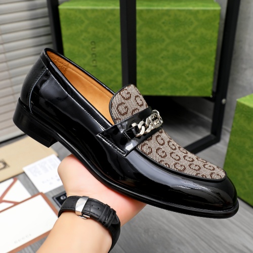 Replica Gucci Oxfords Shoes For Men #1243830 $82.00 USD for Wholesale