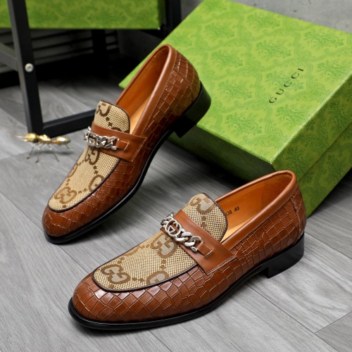 Wholesale Gucci Oxfords Shoes For Men #1243845 $82.00 USD, Wholesale Quality Replica Gucci Oxfords Shoes