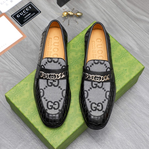 Replica Gucci Oxfords Shoes For Men #1243846 $82.00 USD for Wholesale