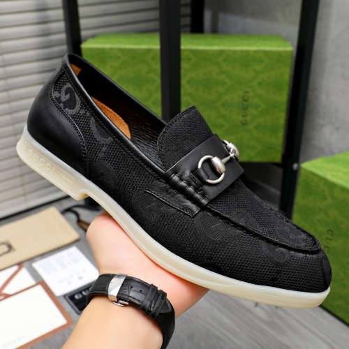 Replica Gucci Oxfords Shoes For Men #1243853 $115.00 USD for Wholesale