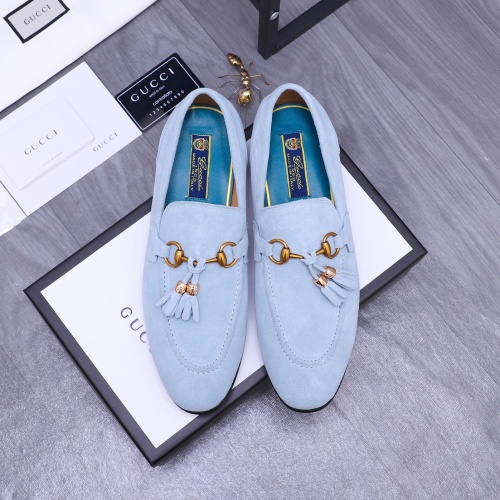 Replica Gucci Oxfords Shoes For Men #1243897 $88.00 USD for Wholesale