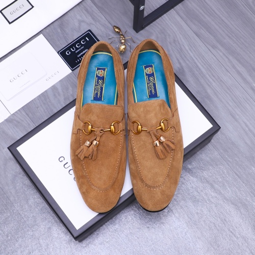 Replica Gucci Oxfords Shoes For Men #1243898 $88.00 USD for Wholesale