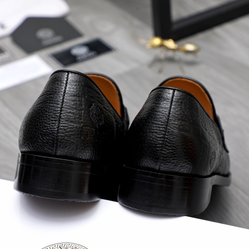 Replica Versace Leather Shoes For Men #1243904 $82.00 USD for Wholesale