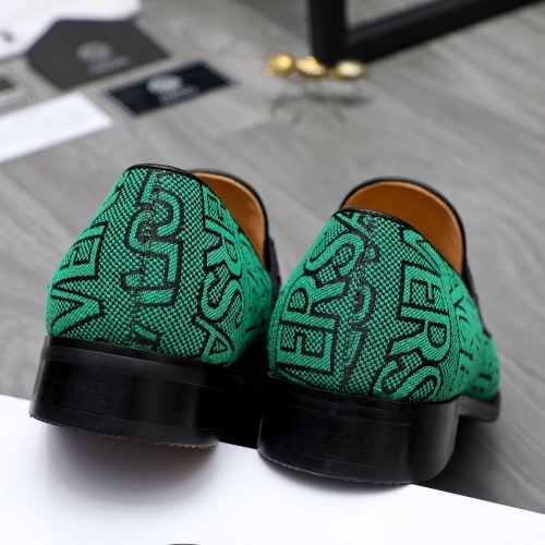 Replica Versace Leather Shoes For Men #1243907 $82.00 USD for Wholesale