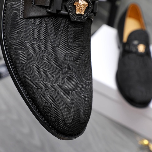 Replica Versace Leather Shoes For Men #1243908 $82.00 USD for Wholesale