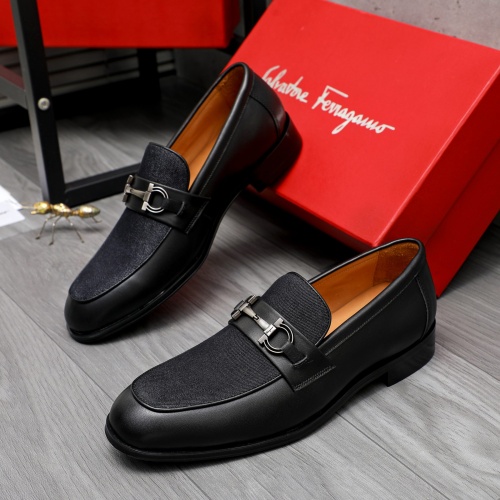 Wholesale Salvatore Ferragamo Leather Shoes For Men #1243976 $82.00 USD, Wholesale Quality Replica Salvatore Ferragamo Leather Shoes