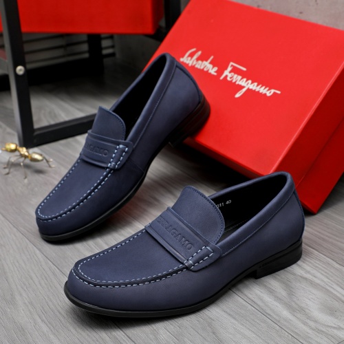 Wholesale Salvatore Ferragamo Leather Shoes For Men #1243998 $82.00 USD, Wholesale Quality Replica Salvatore Ferragamo Leather Shoes