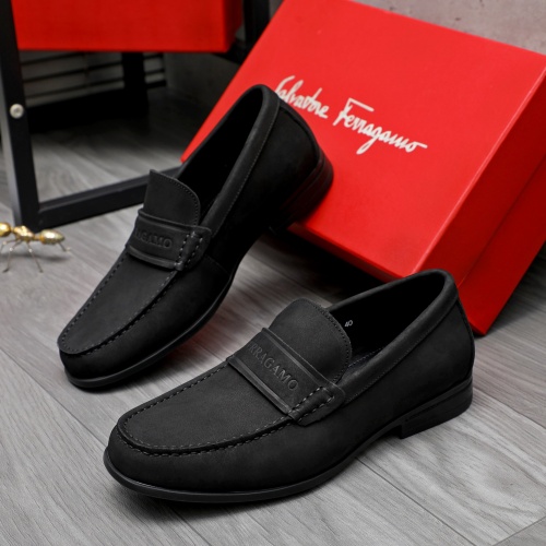 Wholesale Salvatore Ferragamo Leather Shoes For Men #1243999 $82.00 USD, Wholesale Quality Replica Salvatore Ferragamo Leather Shoes