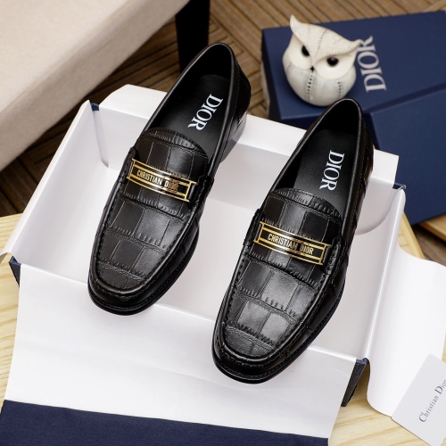 Wholesale Christian Dior Leather Shoes For Men #1244034 $85.00 USD, Wholesale Quality Replica Christian Dior Leather Shoes