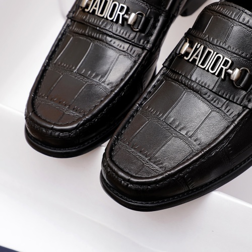 Replica Christian Dior Leather Shoes For Men #1244035 $85.00 USD for Wholesale