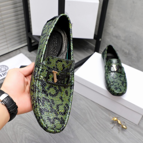 Replica Versace Leather Shoes For Men #1244079 $68.00 USD for Wholesale