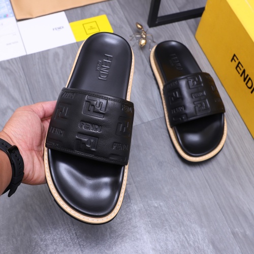 Replica Fendi Slippers For Men #1244091 $52.00 USD for Wholesale