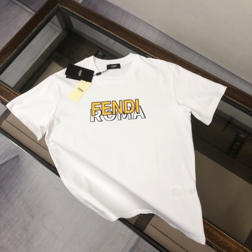 Wholesale Fendi T-Shirts Short Sleeved For Unisex #1244296 $41.00 USD, Wholesale Quality Replica Fendi T-Shirts