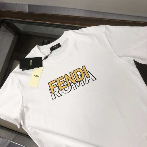 Replica Fendi T-Shirts Short Sleeved For Unisex #1244296 $41.00 USD for Wholesale