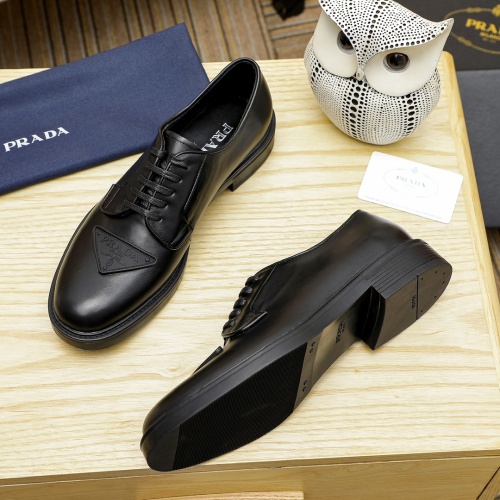 Replica Prada Leather Shoes For Men #1244305 $108.00 USD for Wholesale