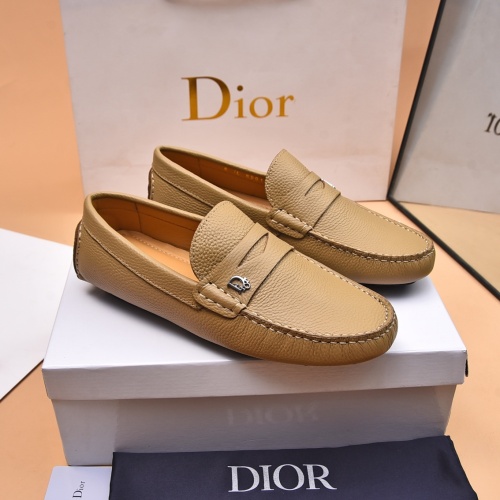 Wholesale Christian Dior Leather Shoes For Men #1244310 $80.00 USD, Wholesale Quality Replica Christian Dior Leather Shoes