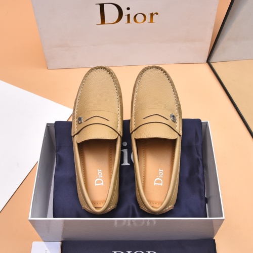 Replica Christian Dior Leather Shoes For Men #1244310 $80.00 USD for Wholesale