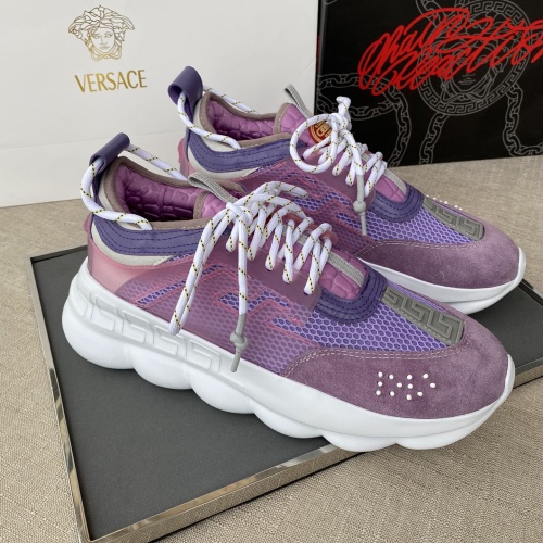 Wholesale Versace Casual Shoes For Women #1244432 $92.00 USD, Wholesale Quality Replica Versace Casual Shoes