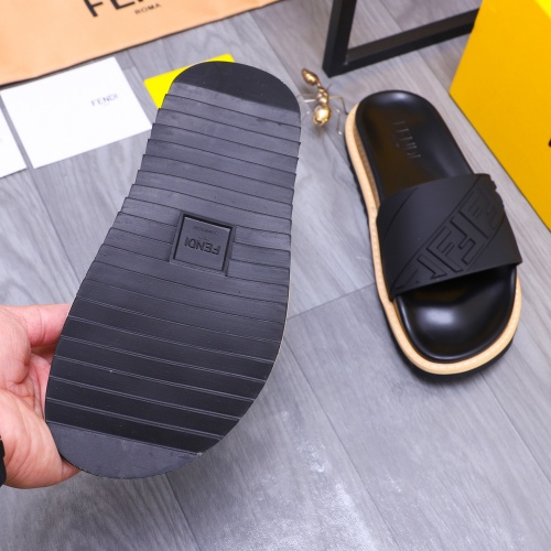 Replica Fendi Slippers For Men #1244523 $52.00 USD for Wholesale