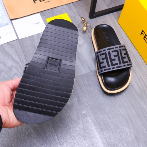 Replica Fendi Slippers For Men #1244526 $52.00 USD for Wholesale