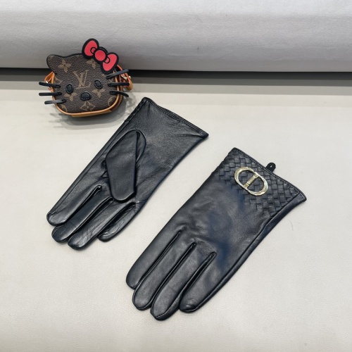 Replica Christian Dior Gloves For Men #1244573 $56.00 USD for Wholesale