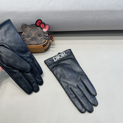 Replica Christian Dior Gloves For Women #1244575 $48.00 USD for Wholesale