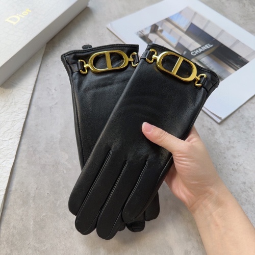 Replica Christian Dior Gloves For Women #1244579 $40.00 USD for Wholesale