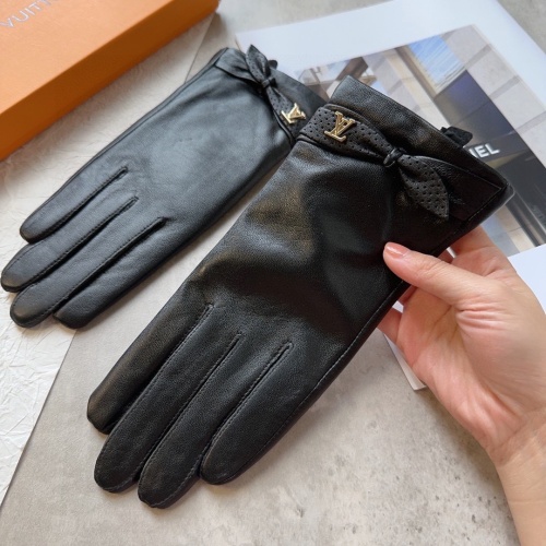 Replica Louis Vuitton LV Gloves For Women #1244581 $48.00 USD for Wholesale