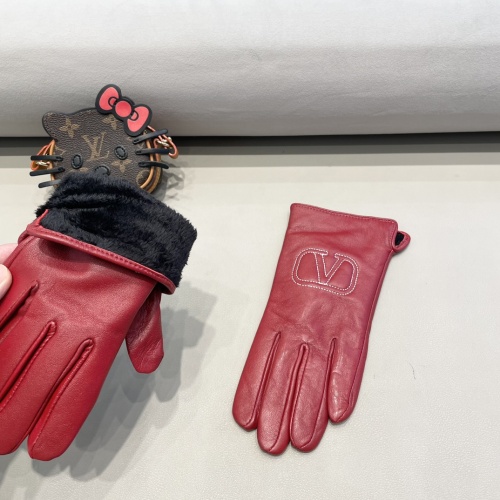 Replica Valentino Gloves For Women #1244584 $45.00 USD for Wholesale