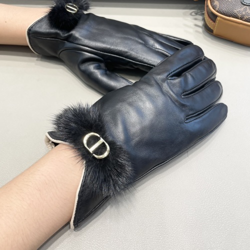 Replica Christian Dior Gloves For Women #1244586 $48.00 USD for Wholesale