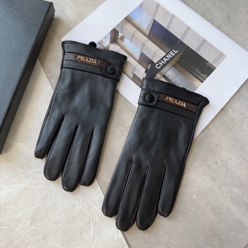 Wholesale Prada Gloves For Men #1244608 $48.00 USD, Wholesale Quality Replica Prada Gloves