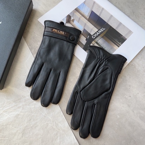 Replica Prada Gloves For Men #1244608 $48.00 USD for Wholesale