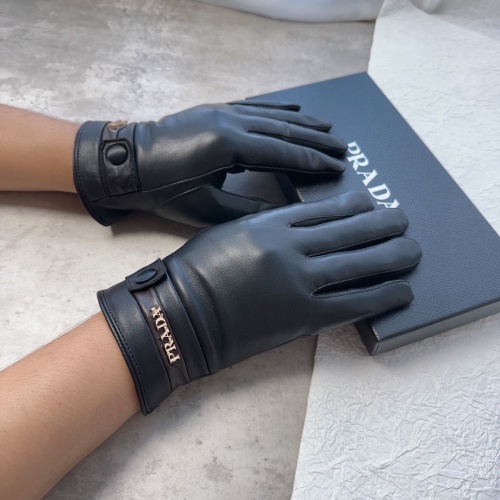 Replica Prada Gloves For Men #1244608 $48.00 USD for Wholesale