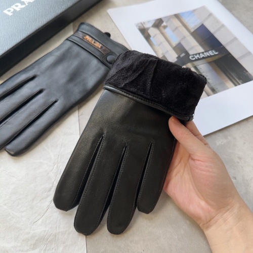 Replica Prada Gloves For Men #1244608 $48.00 USD for Wholesale