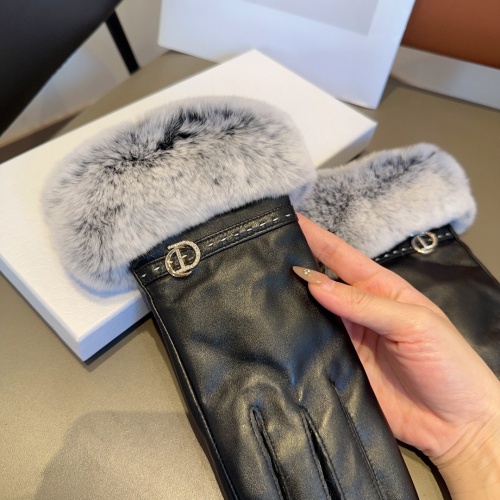 Replica Christian Dior Gloves For Women #1244616 $52.00 USD for Wholesale