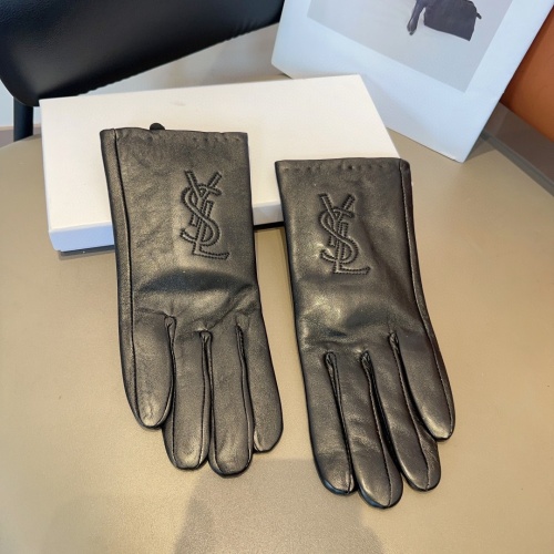 Wholesale Yves Saint Laurent Gloves For Women #1244626 $40.00 USD, Wholesale Quality Replica Yves Saint Laurent Gloves