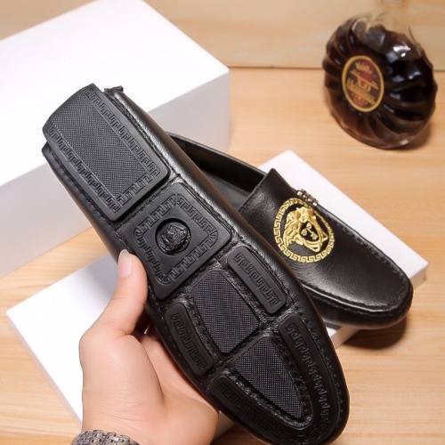 Replica Versace Leather Shoes For Men #1244715 $72.00 USD for Wholesale