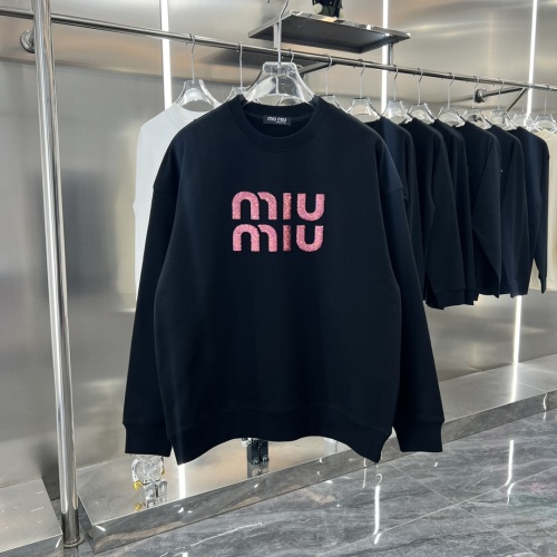 Wholesale MIU MIU Hoodies Long Sleeved For Unisex #1244724 $48.00 USD, Wholesale Quality Replica MIU MIU Hoodies