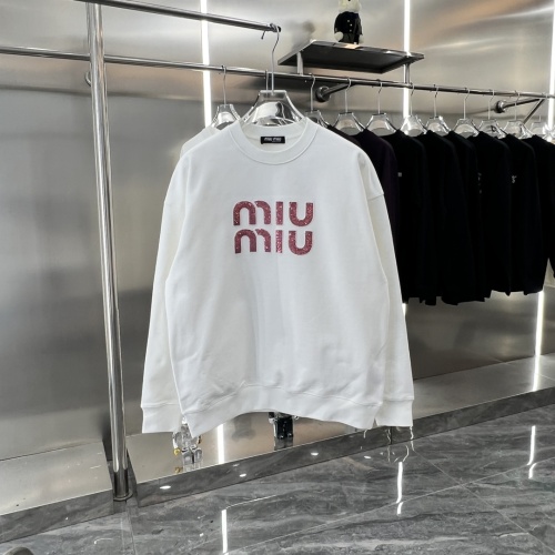 Wholesale MIU MIU Hoodies Long Sleeved For Unisex #1244725 $48.00 USD, Wholesale Quality Replica MIU MIU Hoodies