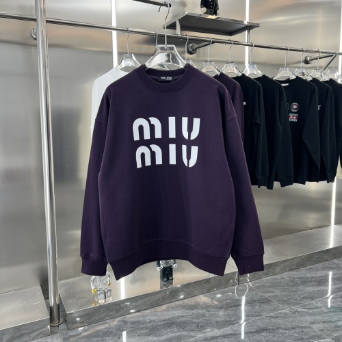 Wholesale MIU MIU Hoodies Long Sleeved For Unisex #1244730 $48.00 USD, Wholesale Quality Replica MIU MIU Hoodies